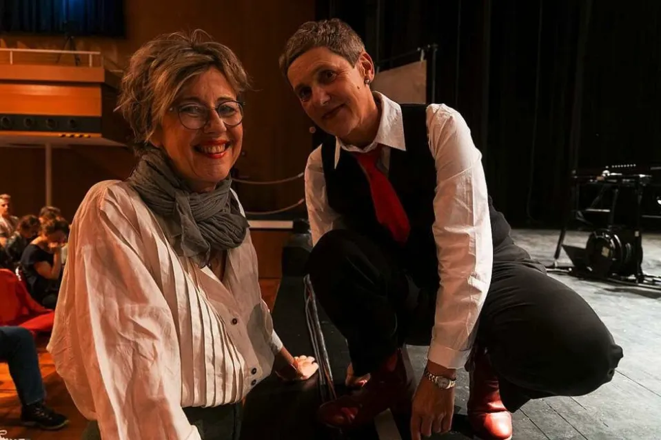 Iris ter Schiphorst, Felicitas Hoppe (Donaueschingen 2023) © Ralf Brunner