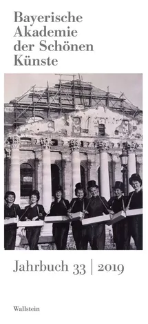 Bayerische Akademie der Sch&ouml;nen K&uuml;nste, Jahrbuch 33 | 2019 (Cover)
