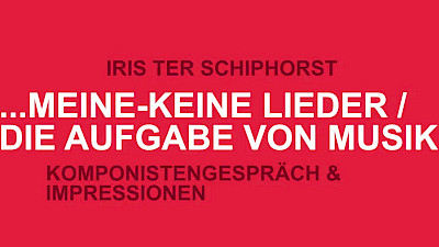 meine-keine lieder/die aufgabe von musik