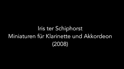 Miniaturen für Klarinette und Akkordeon